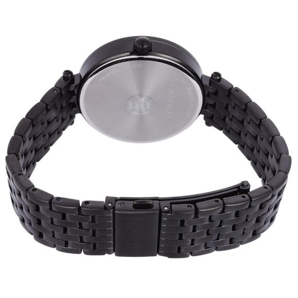 NWT Authentic Bulova Caravelle Quartz Crystal Black Dial Women's Watch - Picture 3 of 3